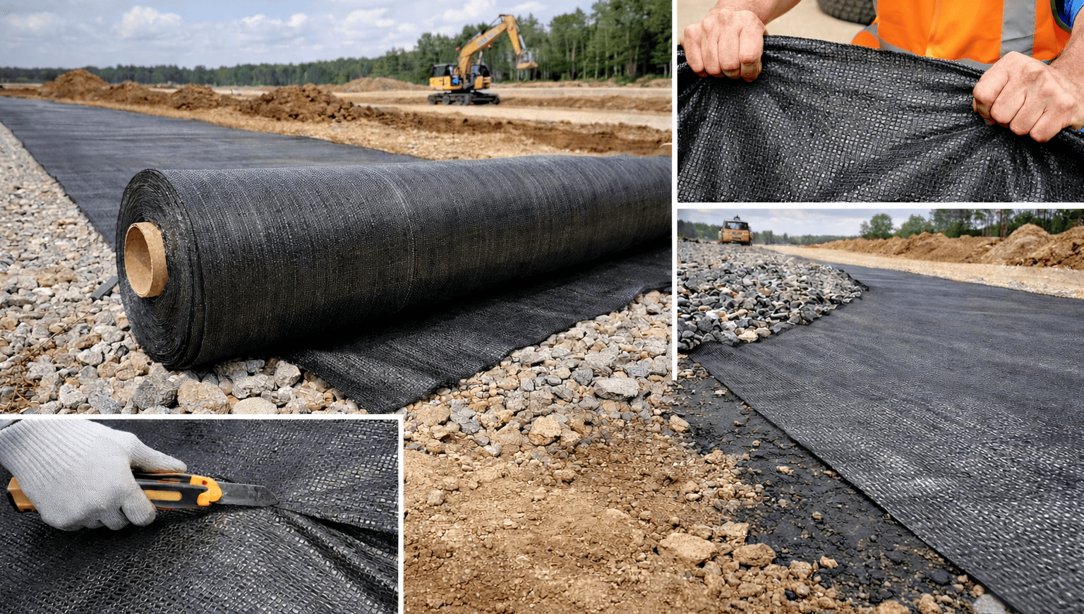 Geotkanina drogowa pod ciężki sprzęt – kiedy parametr CBR jest istotny?
